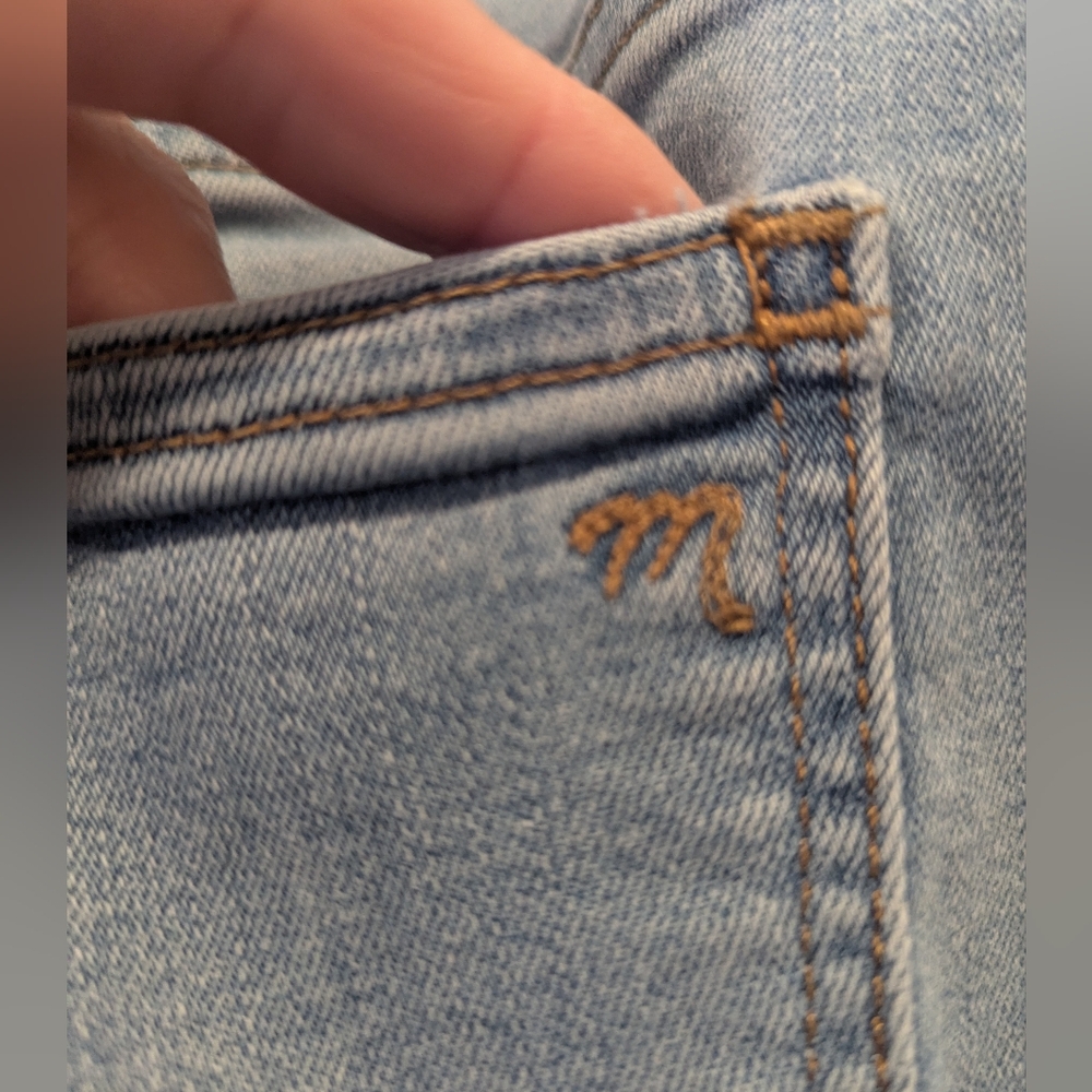 Madewell Midrise Stovepipe Stonewash Blue Denim Jeans Size 20W GUC - Picture 8 of 16